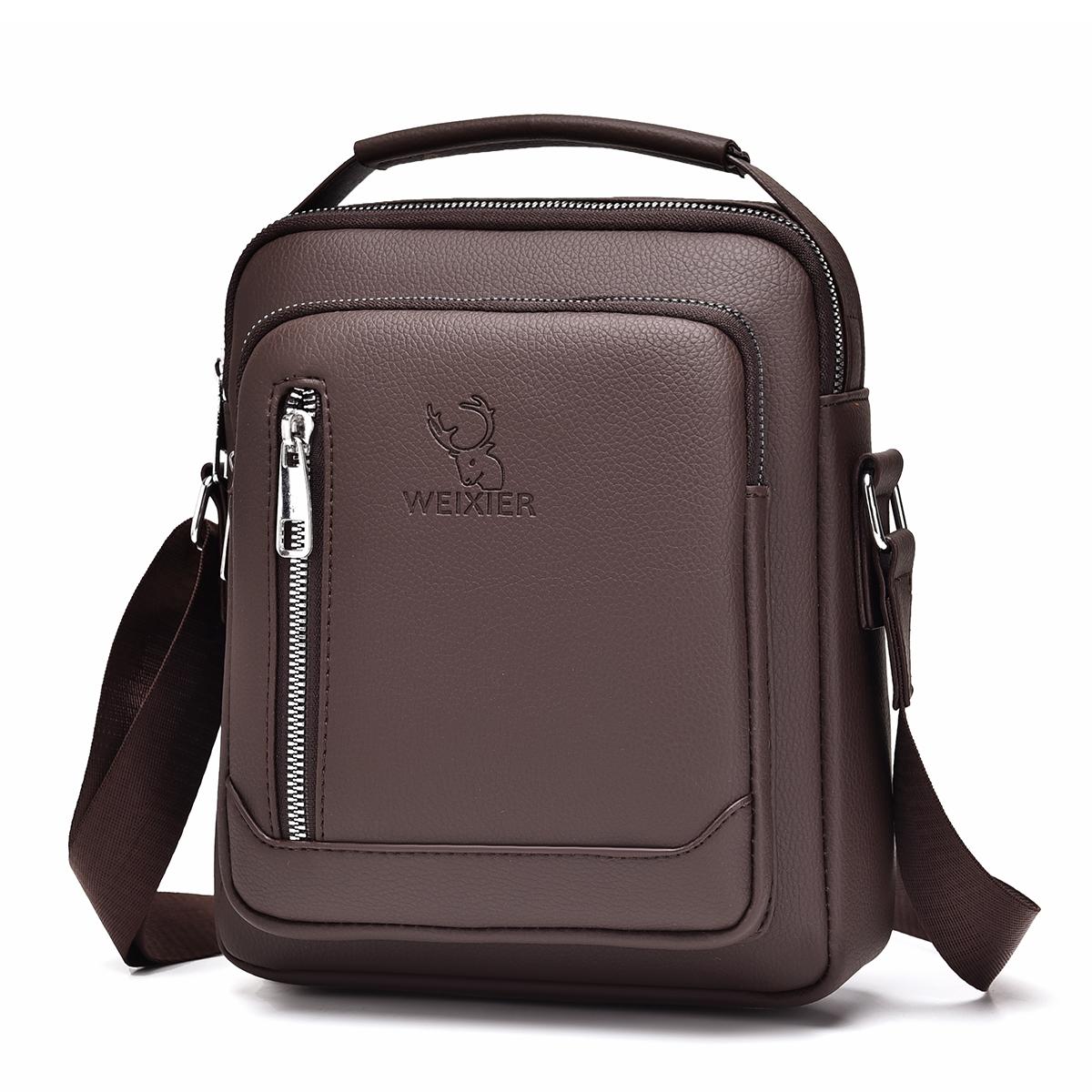 V562-B103649500ADE-202508282320-00 Men Multifunctional Crossbody Bag Versatile Single Shoulder Carry - Brown - Image 1
