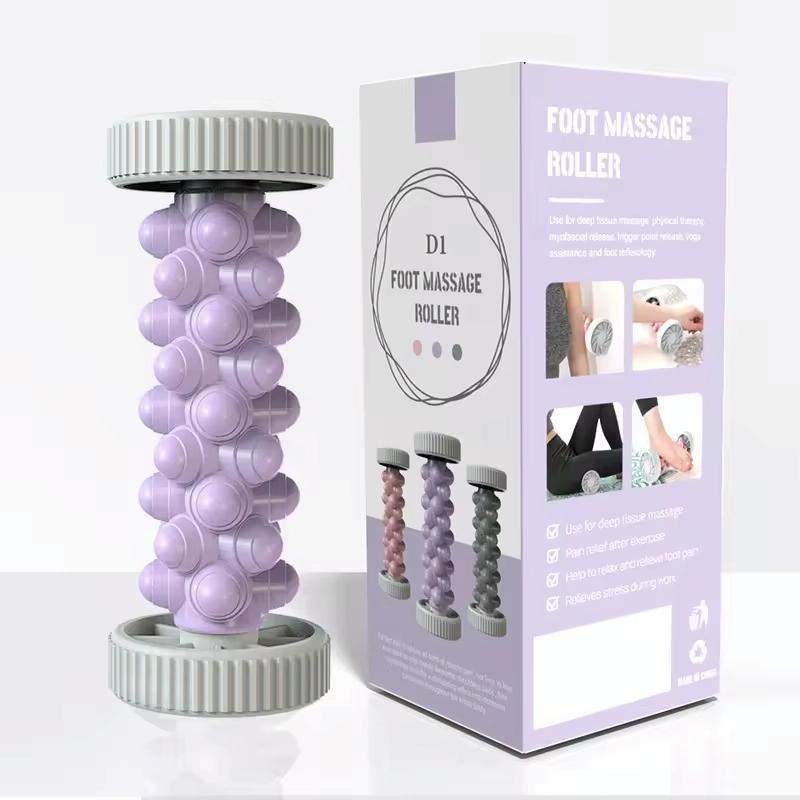 V562-B1038364060DBT-202508292310-00 Plantar Fascia Roller For Home Fitness Muscle Relaxation Tool - Purple - Image 1