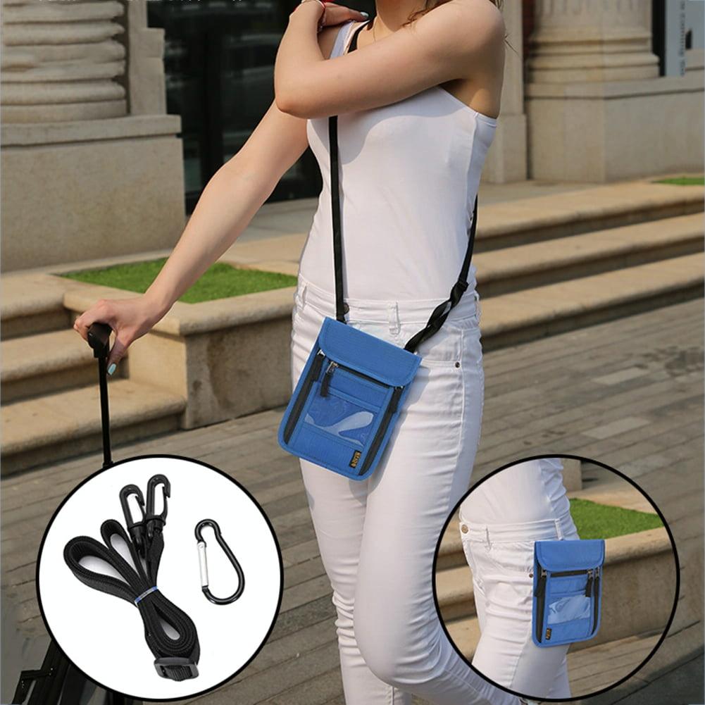 V562-B1043254060DBT-202508282026-02 Secure Neck Bag for Passport and Phone - Multi-functional - Khaki - Image 3
