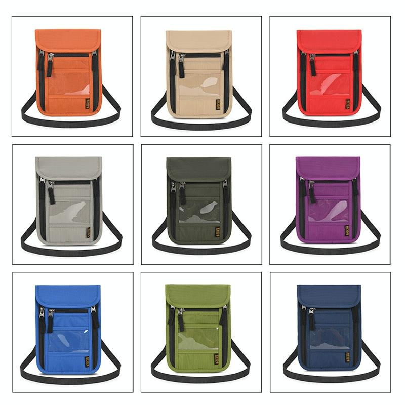 V562-B1043254060DBT-202508282026-04 Secure Neck Bag for Passport and Phone - Multi-functional - Khaki - Image 5