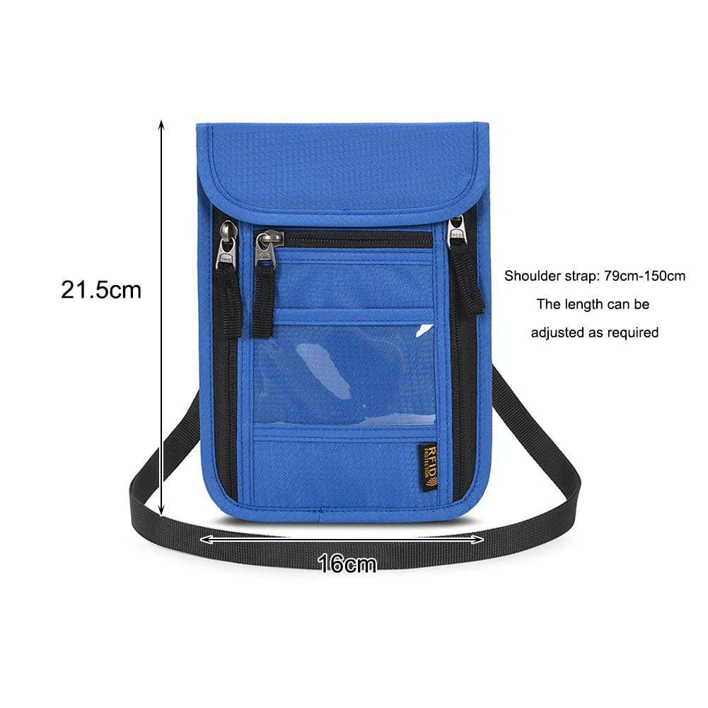 V562-B1043254060DBT-202508282026-05 Secure Neck Bag for Passport and Phone - Multi-functional - Khaki - Image 6