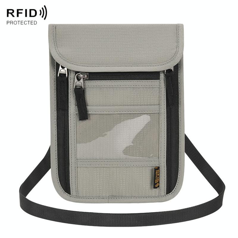 V562-B1043254060DBT-202508282026-13 Secure Neck Bag for Passport and Phone - Multi-functional - Khaki - Image 14