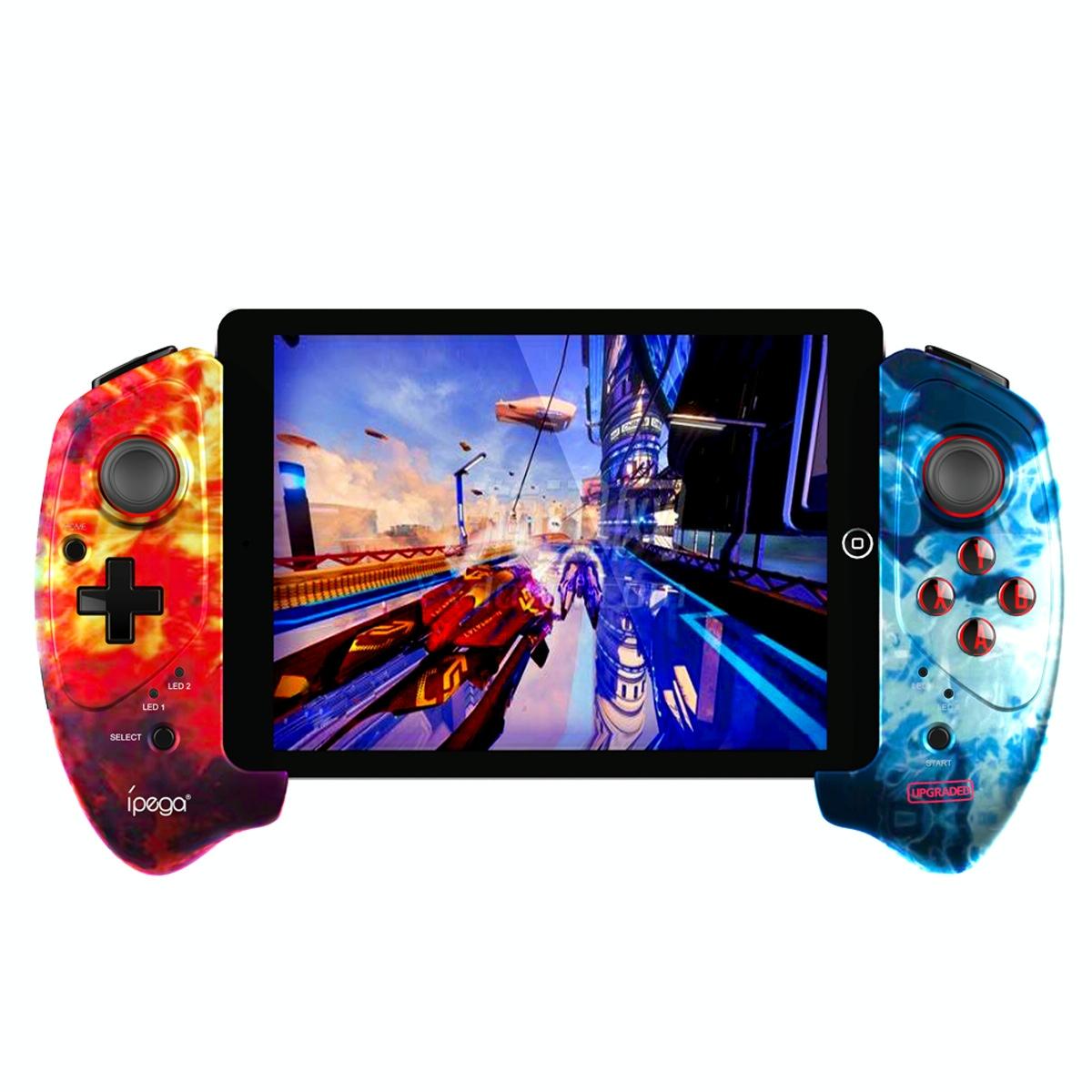 V562-B1050934060DBT-202508281445-00 Wireless Stretch Gamepad for Android / Ios / Ps3 / Switch - Pg-9083 - B Flame Red Blue - Image 1