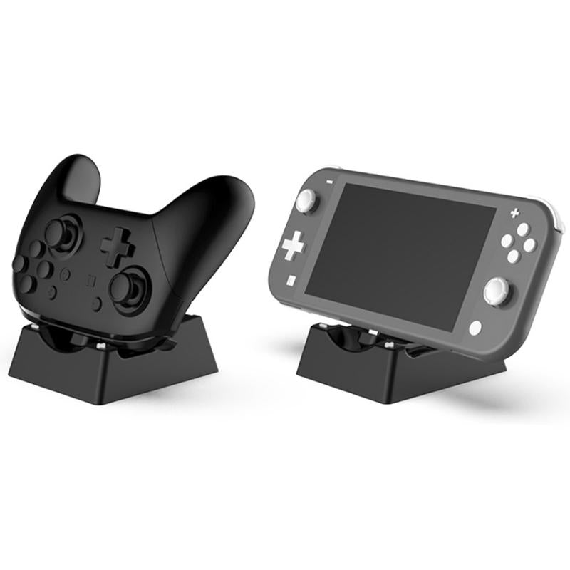 V562-B1058513060DBT-202508280810-00 Nintendo Switch / Switch Lite Charging Stand - Compact Design - Black - Image 1