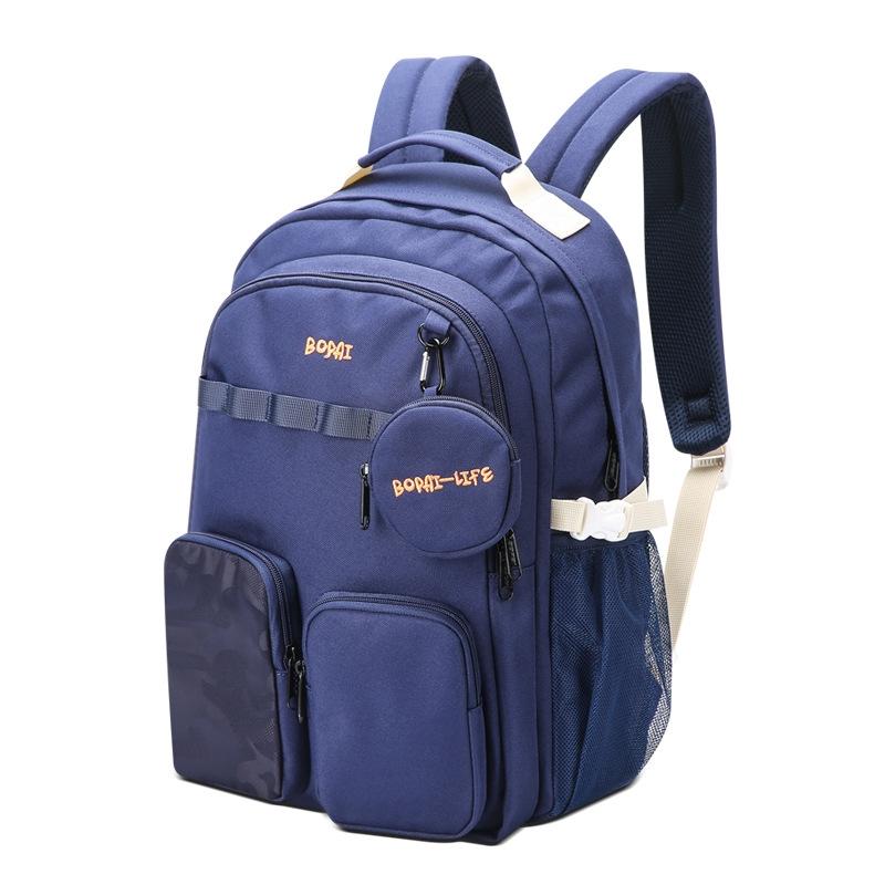 V562-B1062164060DBT-202508281635-00 Lightweight Canvas Backpack - Compact and Durable - Deep Blue 2 - Image 1