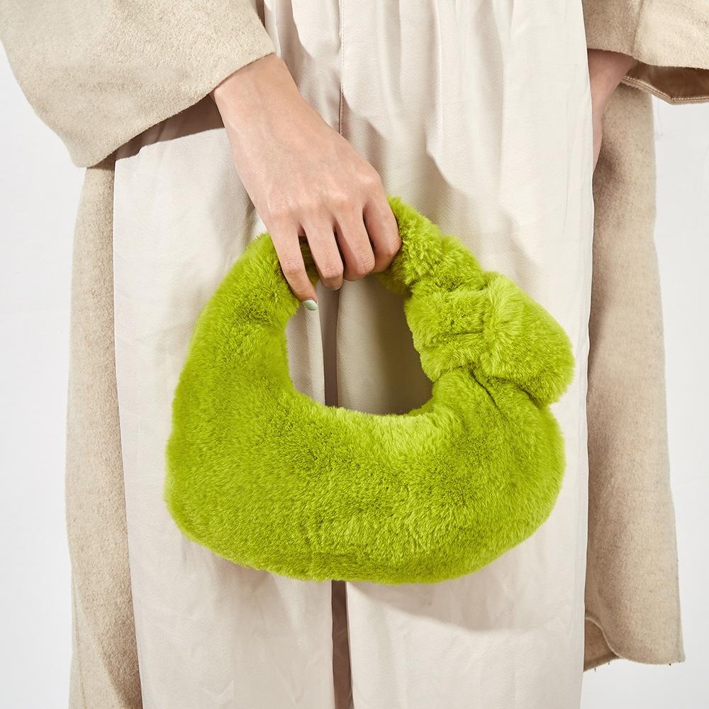 V562-B1062223060DBT-202508281415-08 Plush Rabbit Fleece Tote with Knotted Handles - Khaki - Image 9