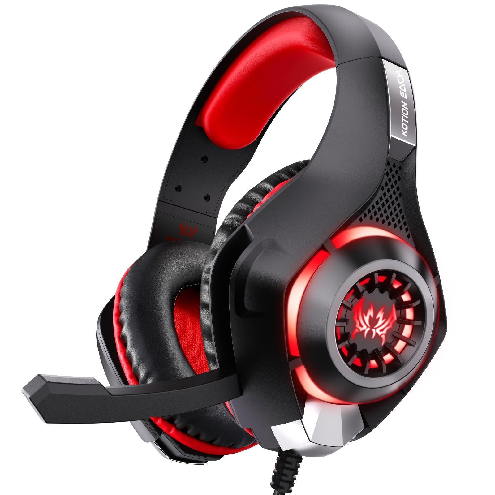 V562-B106257700ADE-202508292110-01 Omni Mic Gaming Headset 1.9M Length - Black Red - Image 2