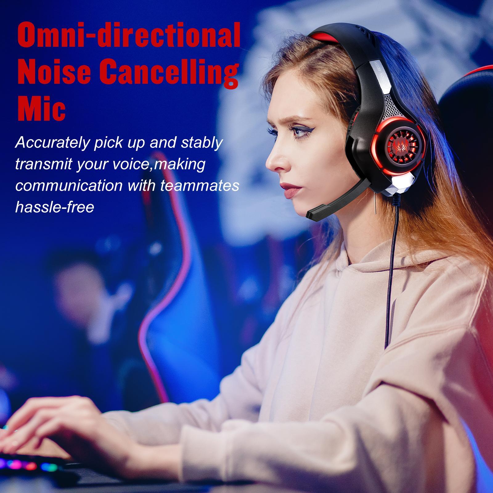 V562-B106257700ADE-202508292110-03 Omni Mic Gaming Headset 1.9M Length - Black Red - Image 4