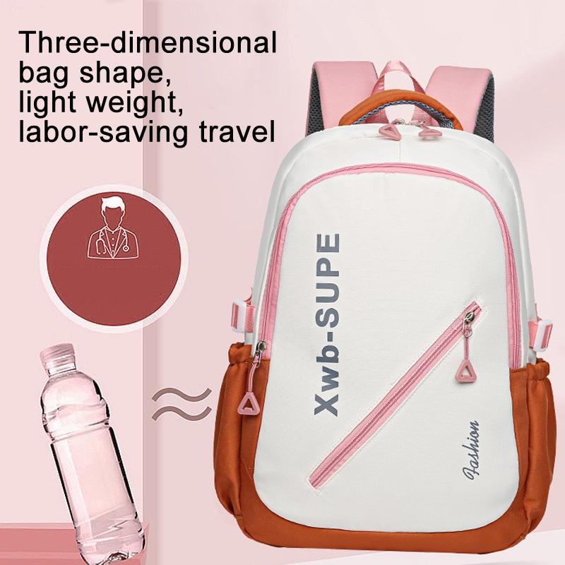 V562-B1074305060DBT-202508291030-04 Adorable Junior High Backpack For Travel - Red - Image 5