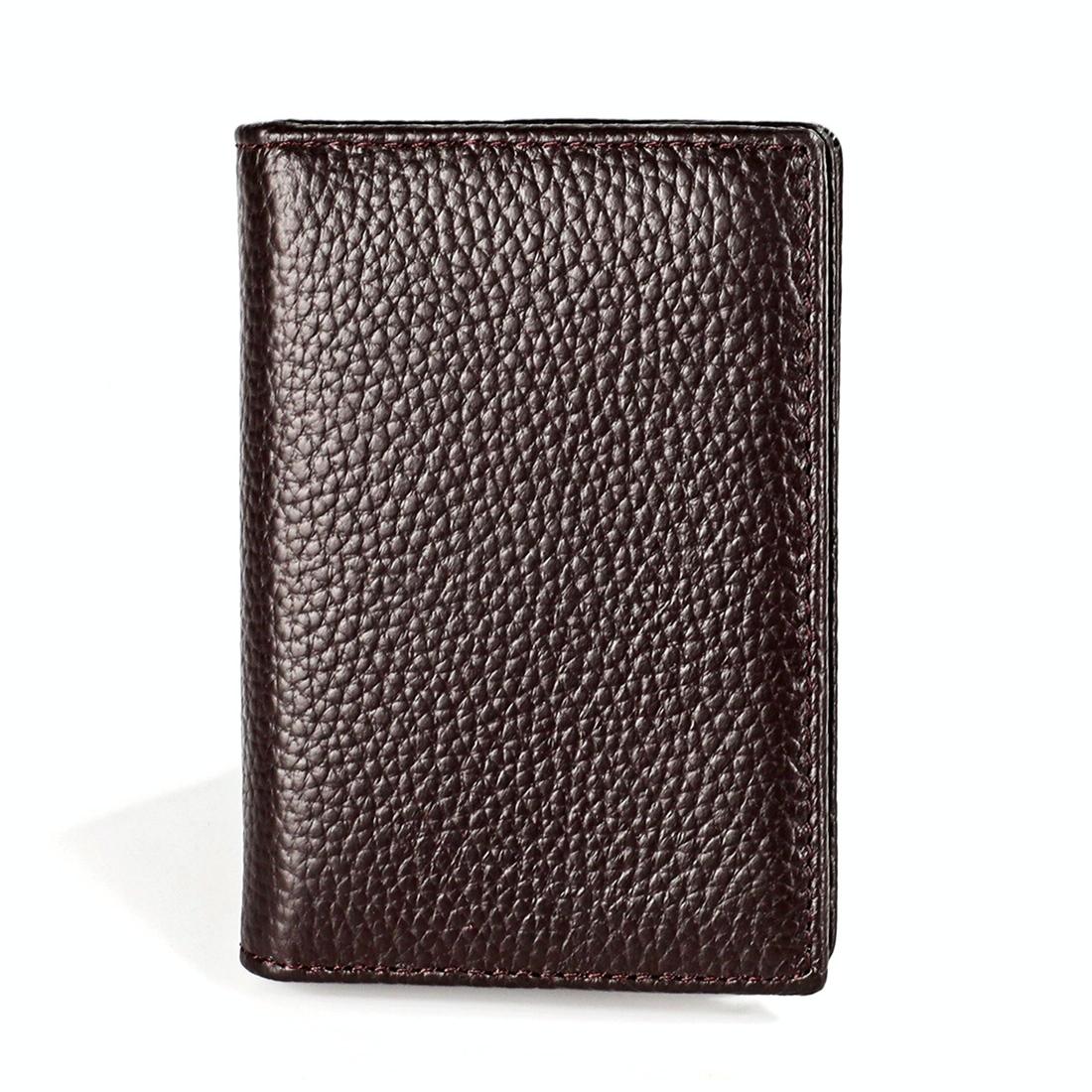 V562-B10849500ADE-202508281615-01 Men Leather Rfid Card Holder - Blocking Technology - Coffe - Image 2