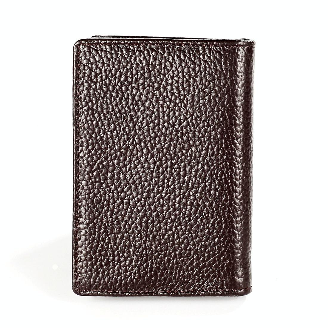 V562-B10849500ADE-202508281615-03 Men Leather Rfid Card Holder - Blocking Technology - Coffe - Image 4