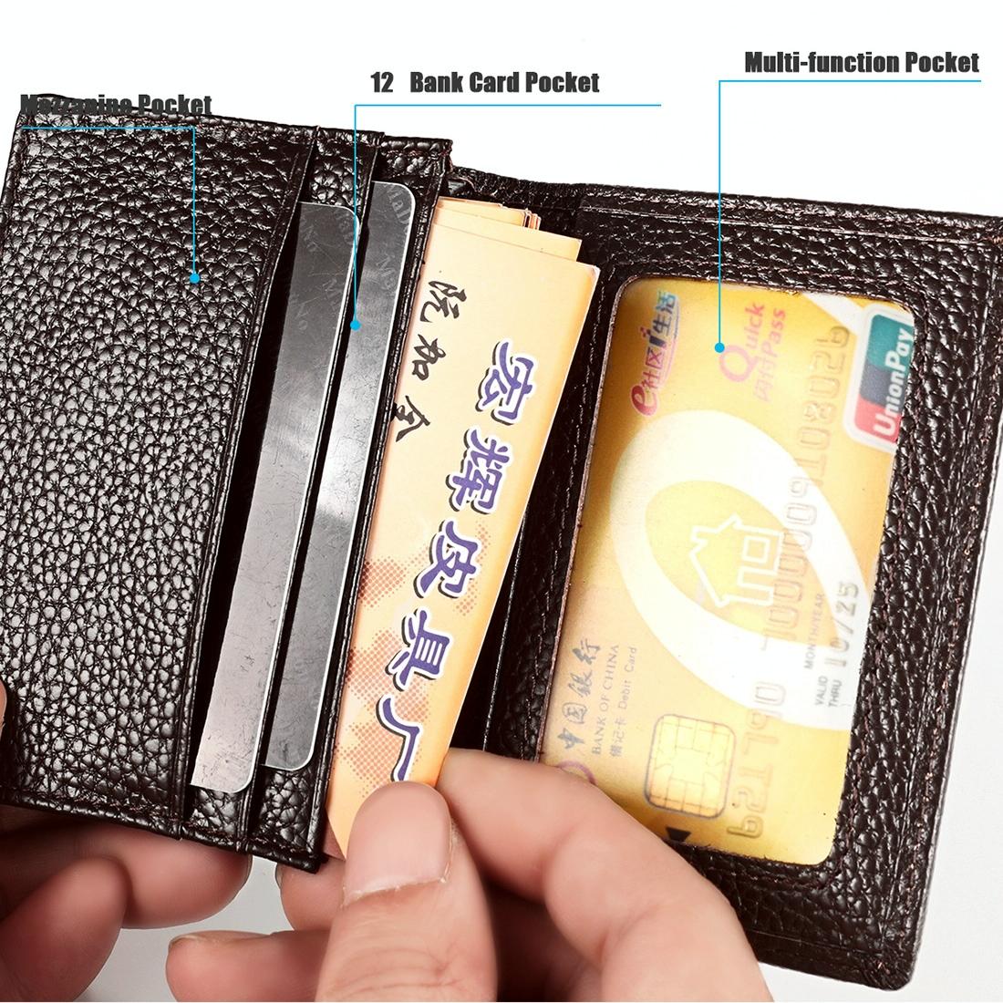 V562-B10849500ADE-202508281615-05 Men Leather Rfid Card Holder - Blocking Technology - Coffe - Image 6