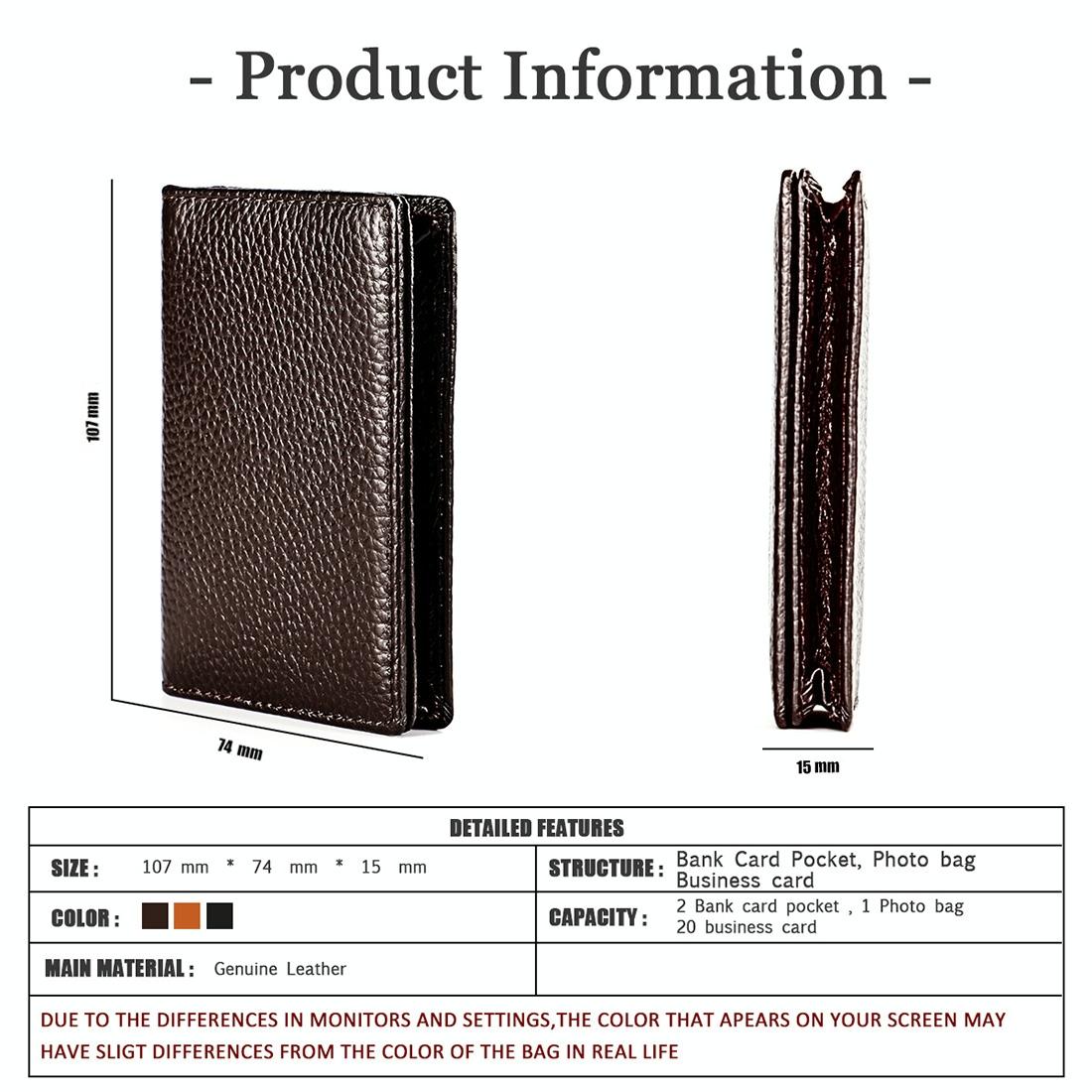 V562-B10849500ADE-202508281615-09 Men Leather Rfid Card Holder - Blocking Technology - Coffe - Image 10