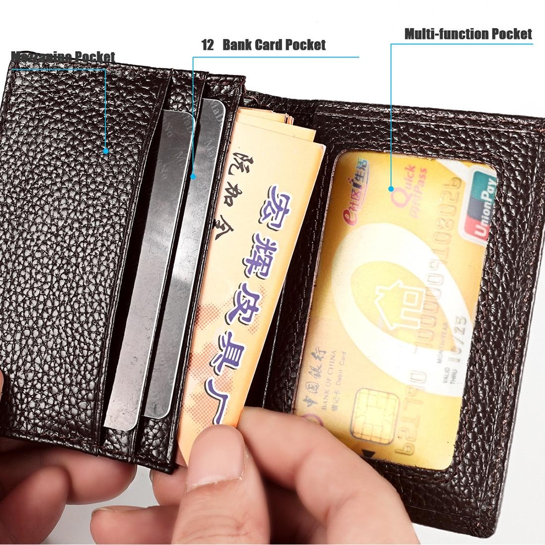 V562-B10849500ADE-202508281615-14 Men Leather Rfid Card Holder - Blocking Technology - Coffe - Image 15