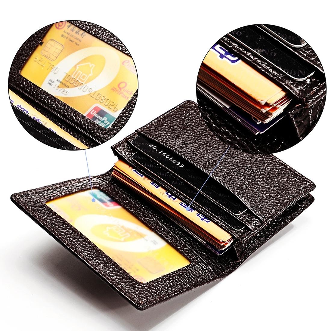 V562-B10849500ADE-202508281615-15 Men Leather Rfid Card Holder - Blocking Technology - Coffe - Image 16