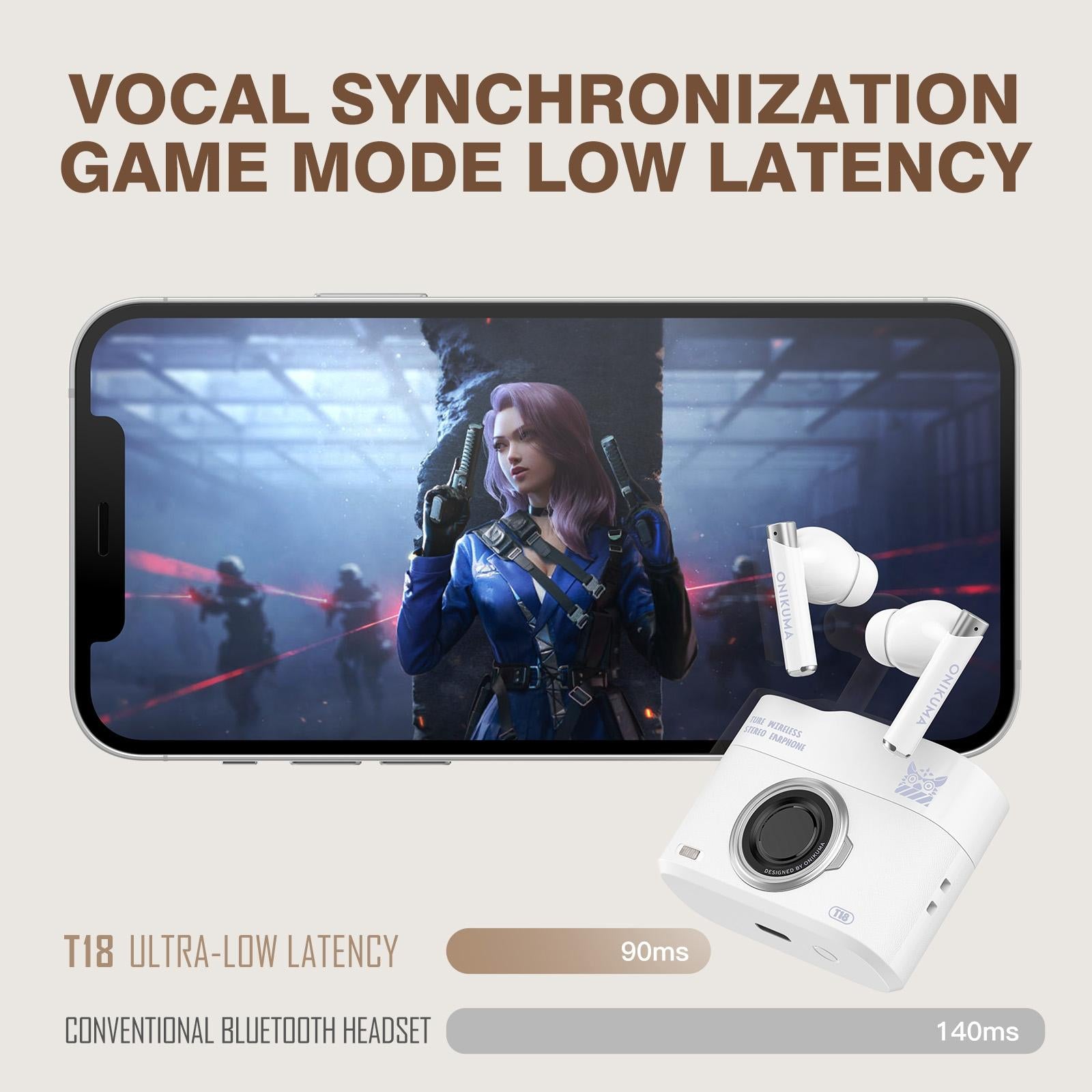 V562-B108922600ADE-202508281320-06 Wireless Bluetooth 5.3 Earbuds - T18 - Beige - Image 7