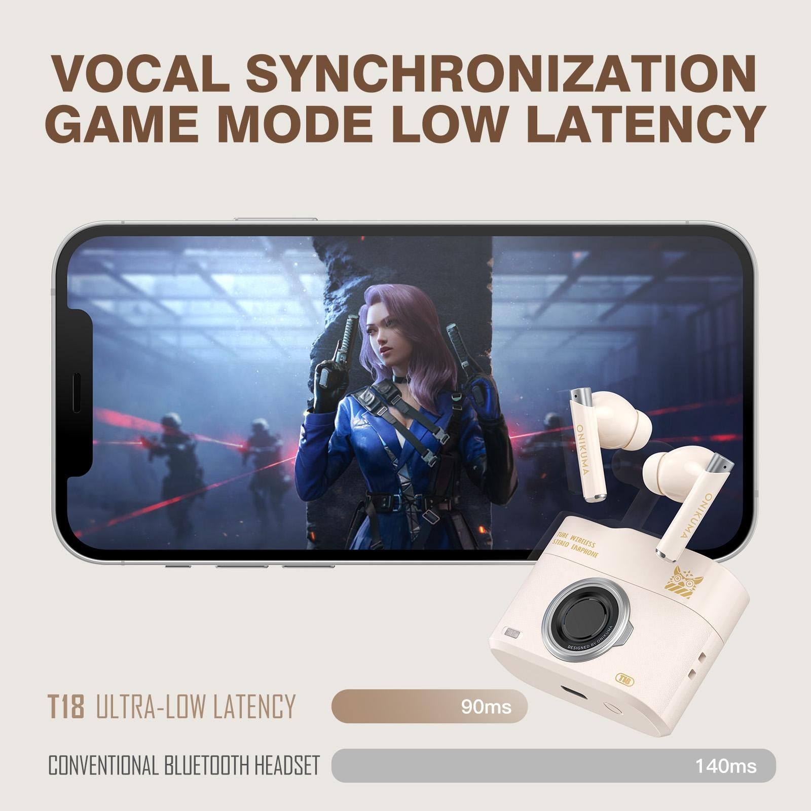 V562-B108922600ADE-202508281320-13 Wireless Bluetooth 5.3 Earbuds - T18 - Beige - Image 14