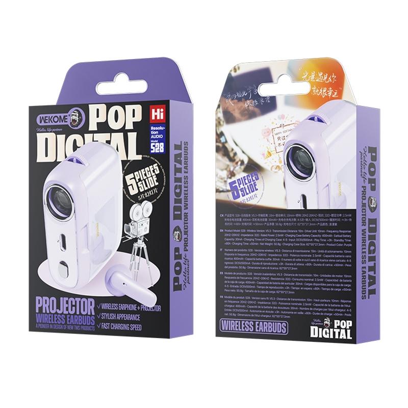 V562-B108931500ADE-202508281716-04 Wireless Bluetooth Earphones - Wk S28 Projections - Tws - Purple - Image 5