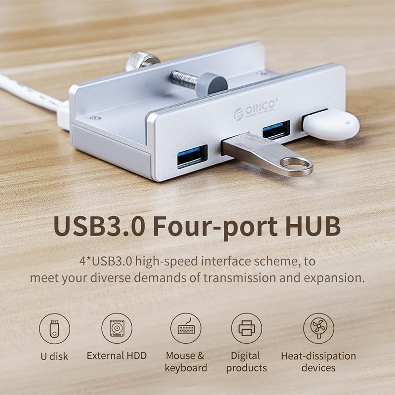 V562-B10896600AYS-202508292125-06 Aluminum 4-Port Usb3.0 Clip Hub Black - Sya00669801B - Image 7