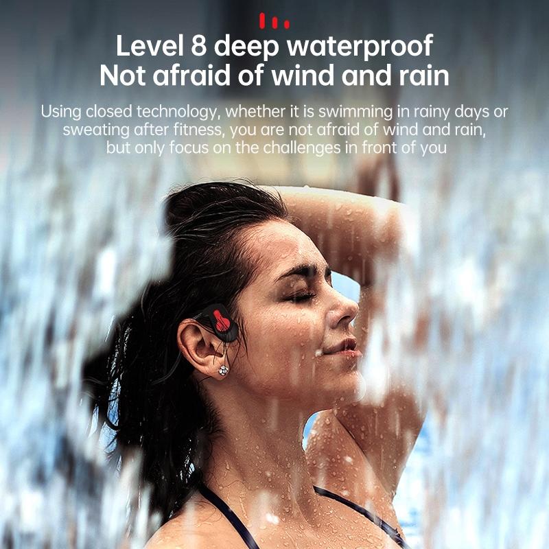 V562-B1091700550DBT-202508290135-09 Waterproof K3 Bone Conduction Bluetooth Headphones - 16gb Ram - Red - Image 10