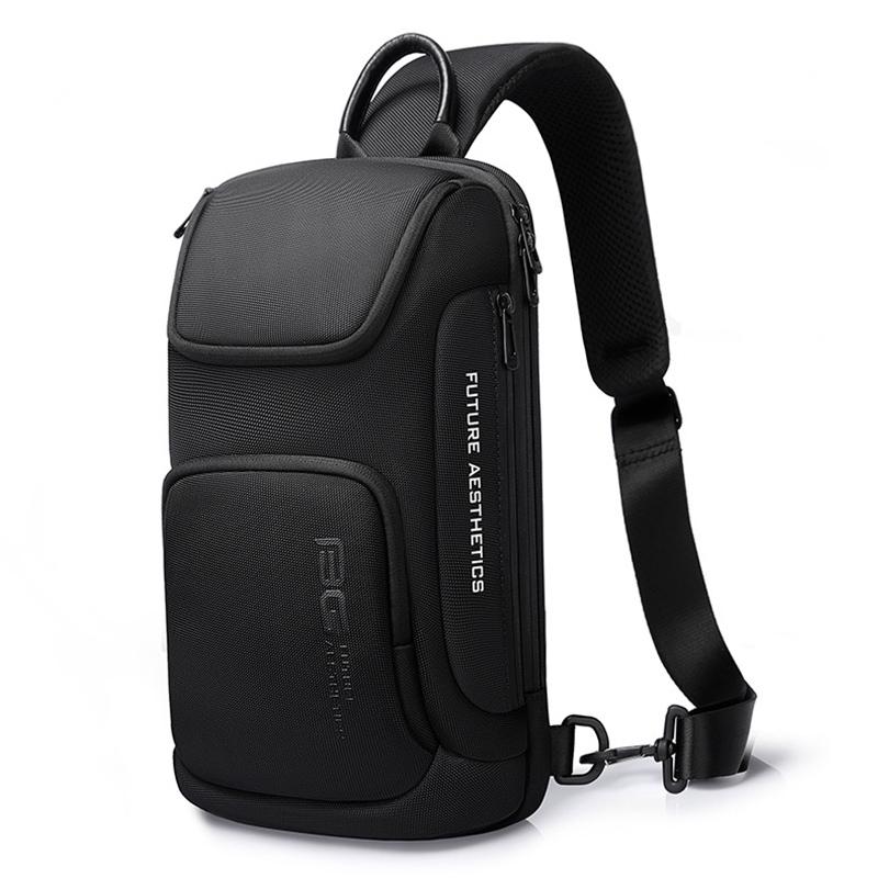 V562-B1872GO-202508282231-00 Waterproof Anti Theft Crossbody Chest Bag For Men 34 X 17.5 X 11Cm - Black - Image 1