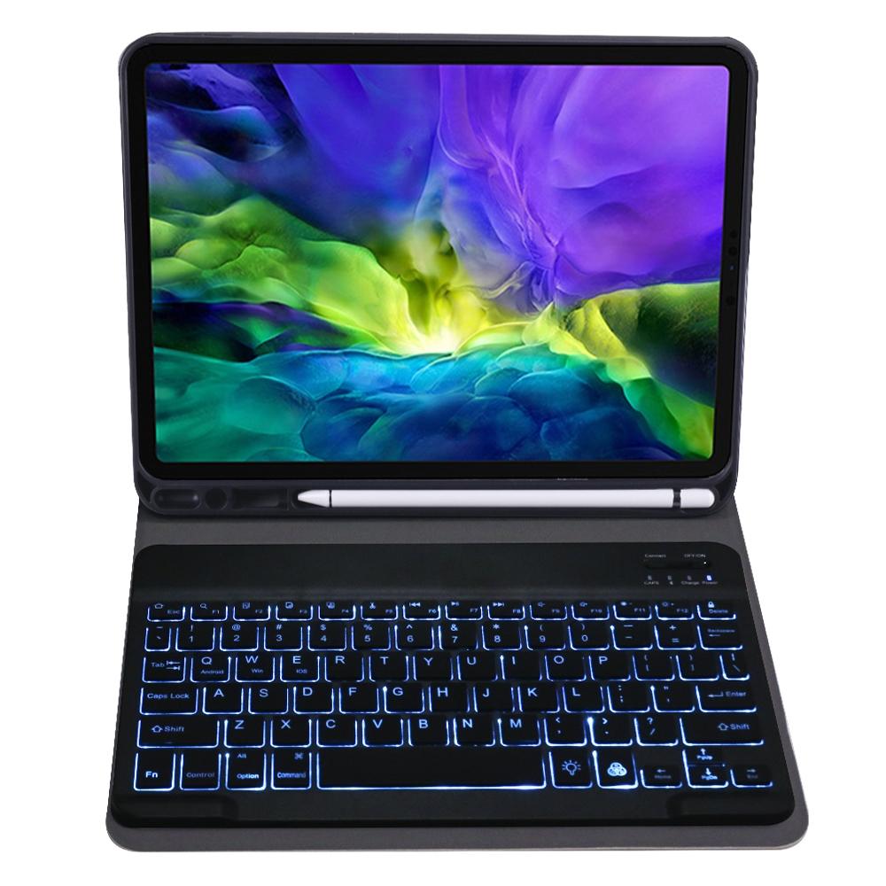 V562-B1977ORPI-202508290210-02 Detachable Bluetooth Keyboard Case For Ipad Pro 11 With Backlight & Pen Slot - Black - Image 3