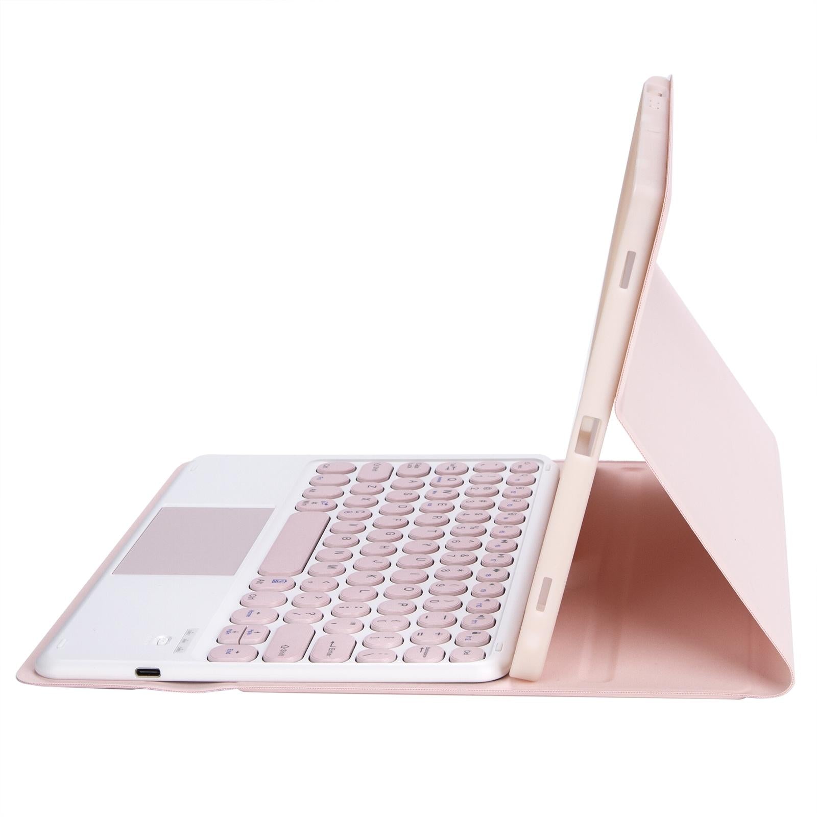 V562-B208394100ADE-202508290641-05 Detachable Bluetooth Keyboard Leather Case For Ipad Pro 11 - Touch Control Skin Texture Candy Colour Black - Eda001493802B - Image 6