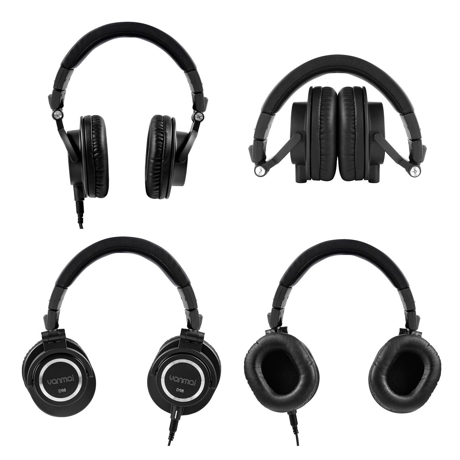 V562-B2123CP-202508292054-03 Professional Recording Headphones Yanmai D98 - Black - Image 4