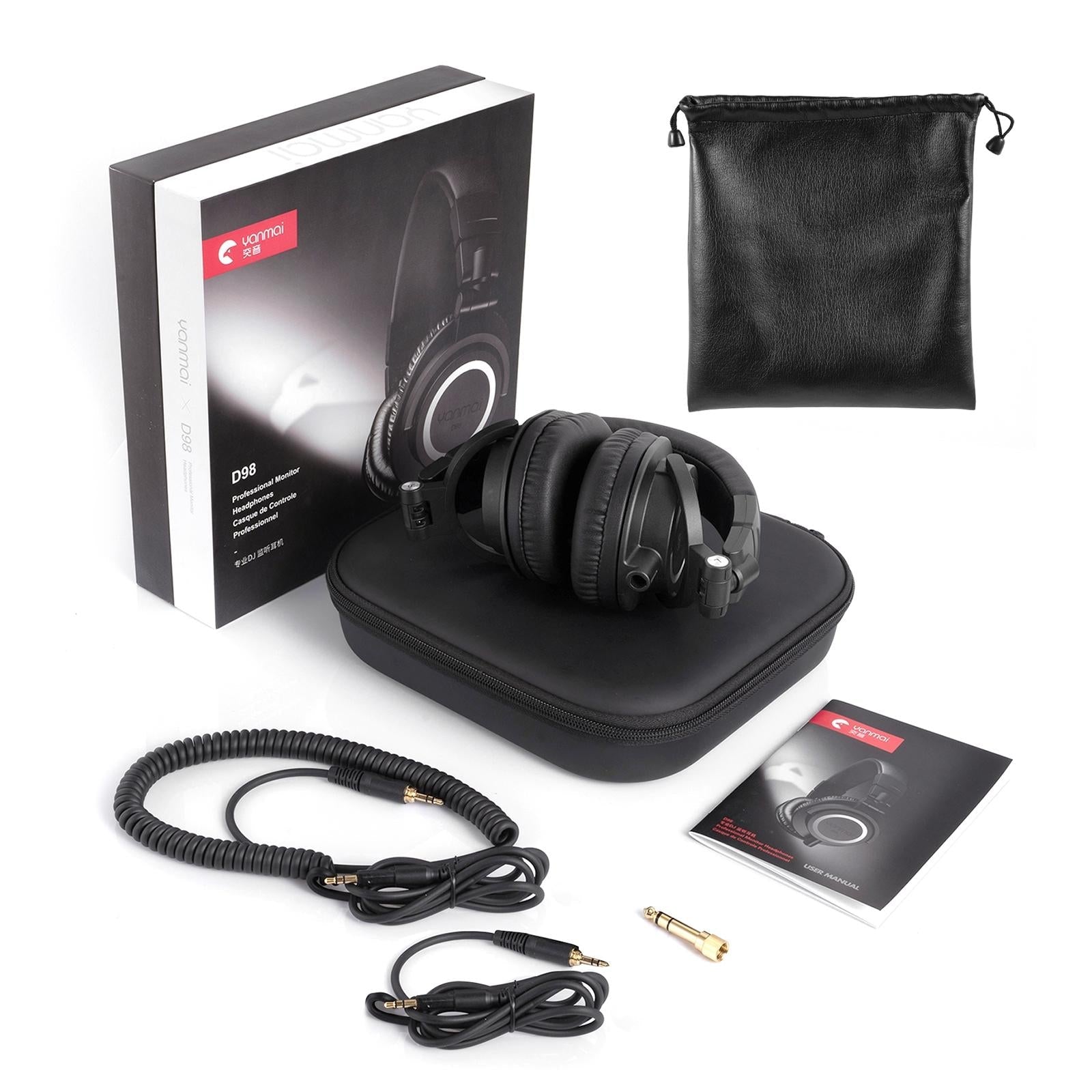 V562-B2123CP-202508292054-05 Professional Recording Headphones Yanmai D98 - Black - Image 6