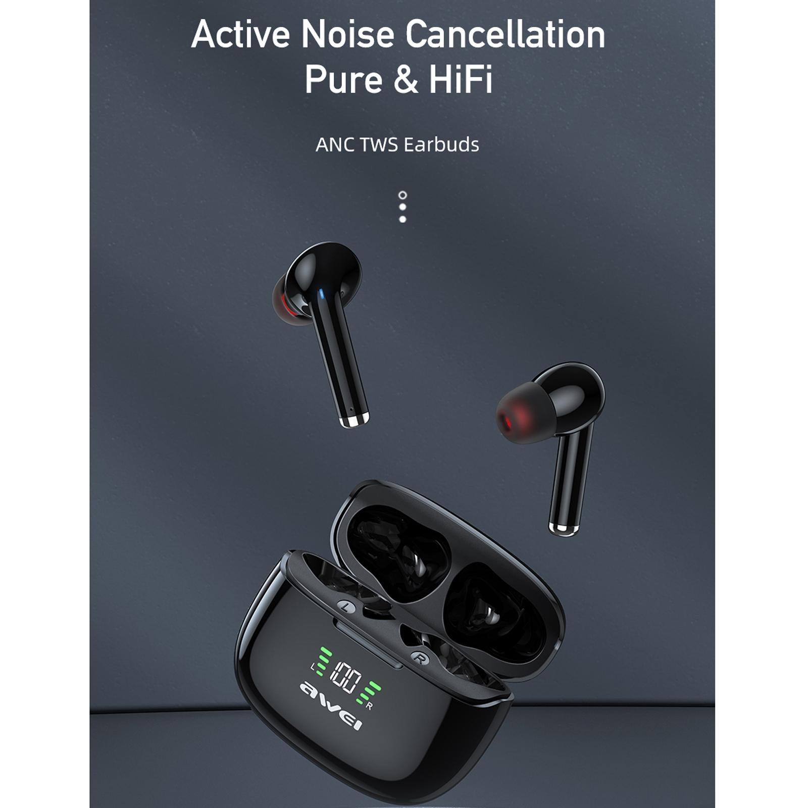 V562-B2851D6PI-202508271020-01 Wireless Anc Bluetooth Earphones - Black - Image 2