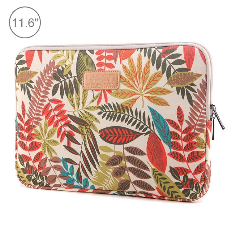 V562-B4113BL-202508290240-10 Colourful Leaves Sleeve Case Briefcase with Zipper - Black - Image 11