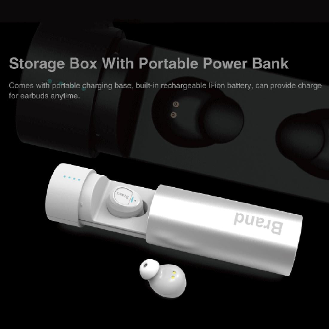 V562-B7124P8PI-202508280921-02 Waterproof Wireless Earbuds with Noise Cancelling and Charging Case - Black - Image 3