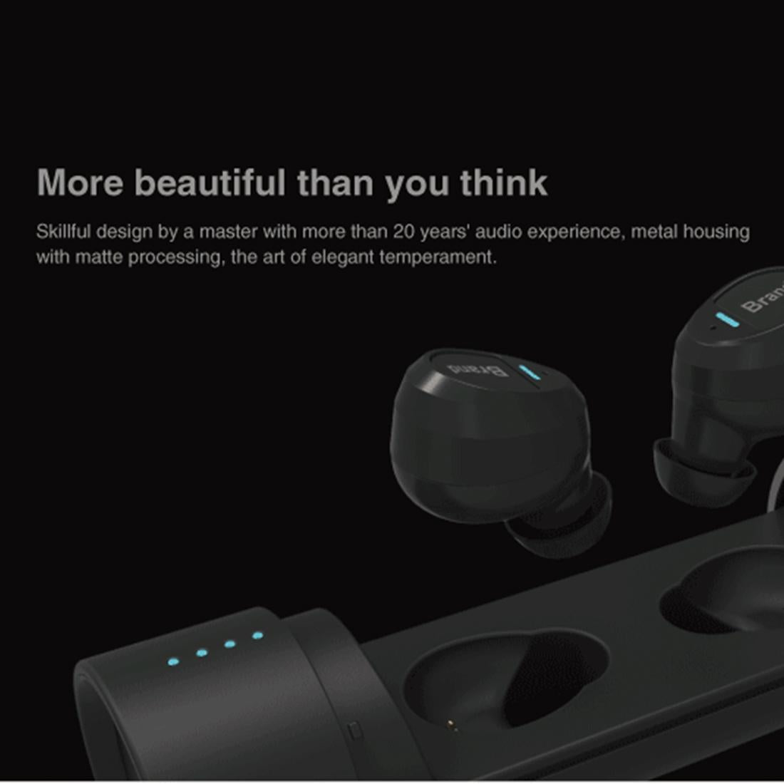 V562-B7124P8PI-202508280921-05 Waterproof Wireless Earbuds with Noise Cancelling and Charging Case - Black - Image 6