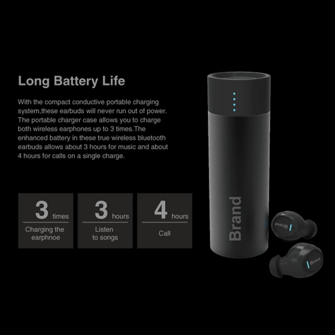V562-B7124P8PI-202508280921-15 Waterproof Wireless Earbuds with Noise Cancelling and Charging Case - Black - Image 16