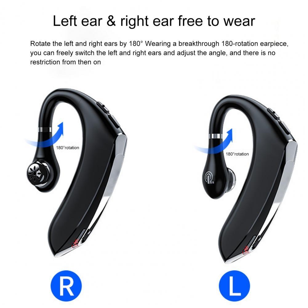 V562-B8490D6PI-202508281616-03 Wireless Bluetooth 5.0 Earphones with Charging Box - Universal Hanging Ear Style for Business and Sports - Black - Image 4