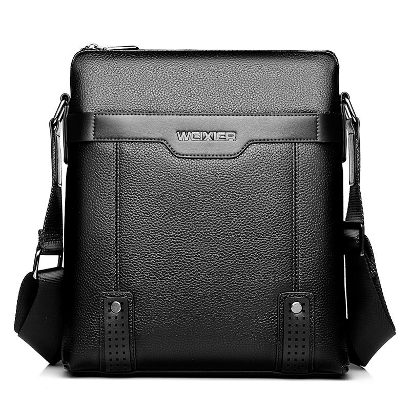 V562-B9163BCC-202508282330-02 2 In 1 Men Pu Leather Shoulder Bag Handbag - Black - Image 3