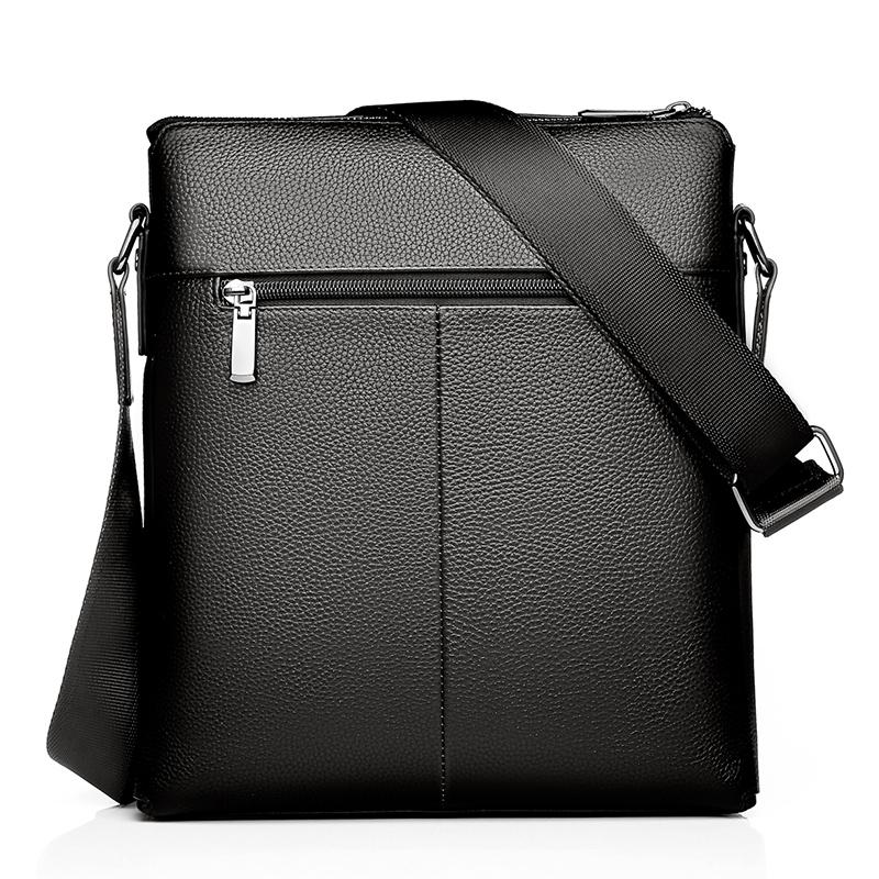V562-B9163BCC-202508282330-03 2 In 1 Men Pu Leather Shoulder Bag Handbag - Black - Image 4