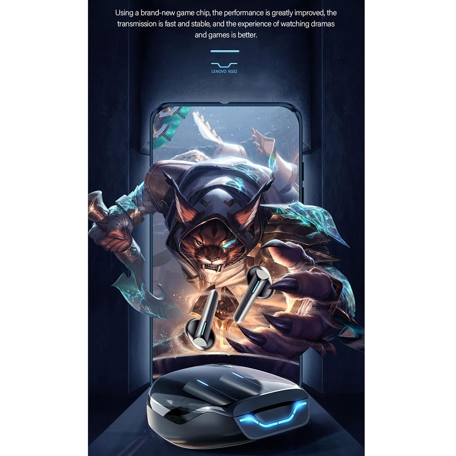 V562-C100388100ADE-202508280816-06 Wireless Bluetooth 5.0 Earphone with Dual Modes for Gaming and Music - White - Image 7