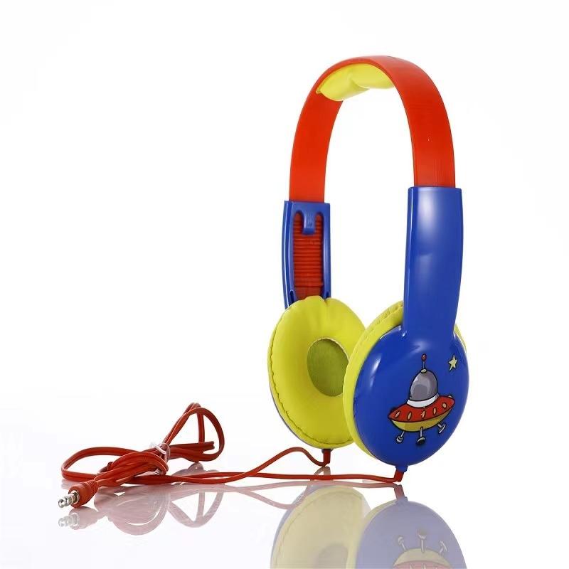 V562-C101726100AYS-202508292145-01 Portable Children'S Wired Headphones - Blue Red - Image 2