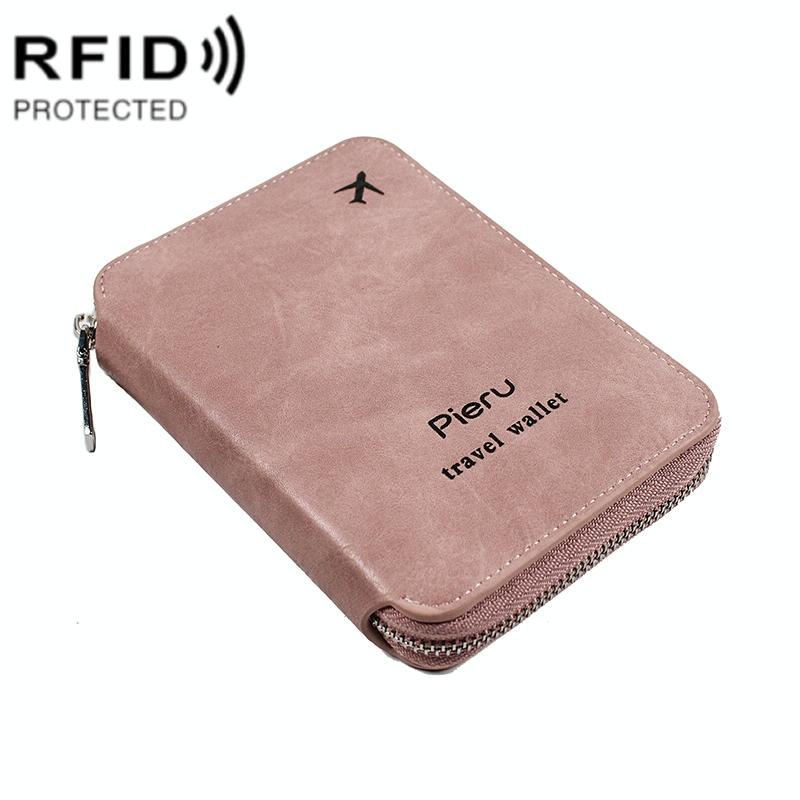 V562-C1030074060DBT-202508281411-00 Rfid-blocking Travel Document Pouch - Pink - Image 1