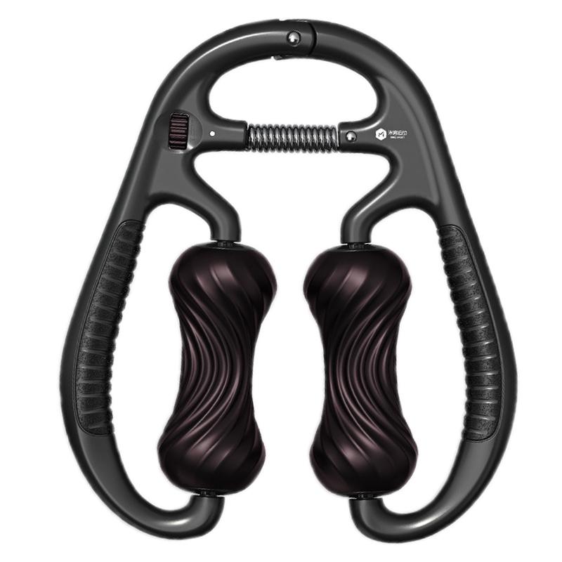 V562-C1031863850DBT-202508292110-00 Mike Spiral Line Foam Roller For Muscle Relaxation - Elegant Black - Image 1