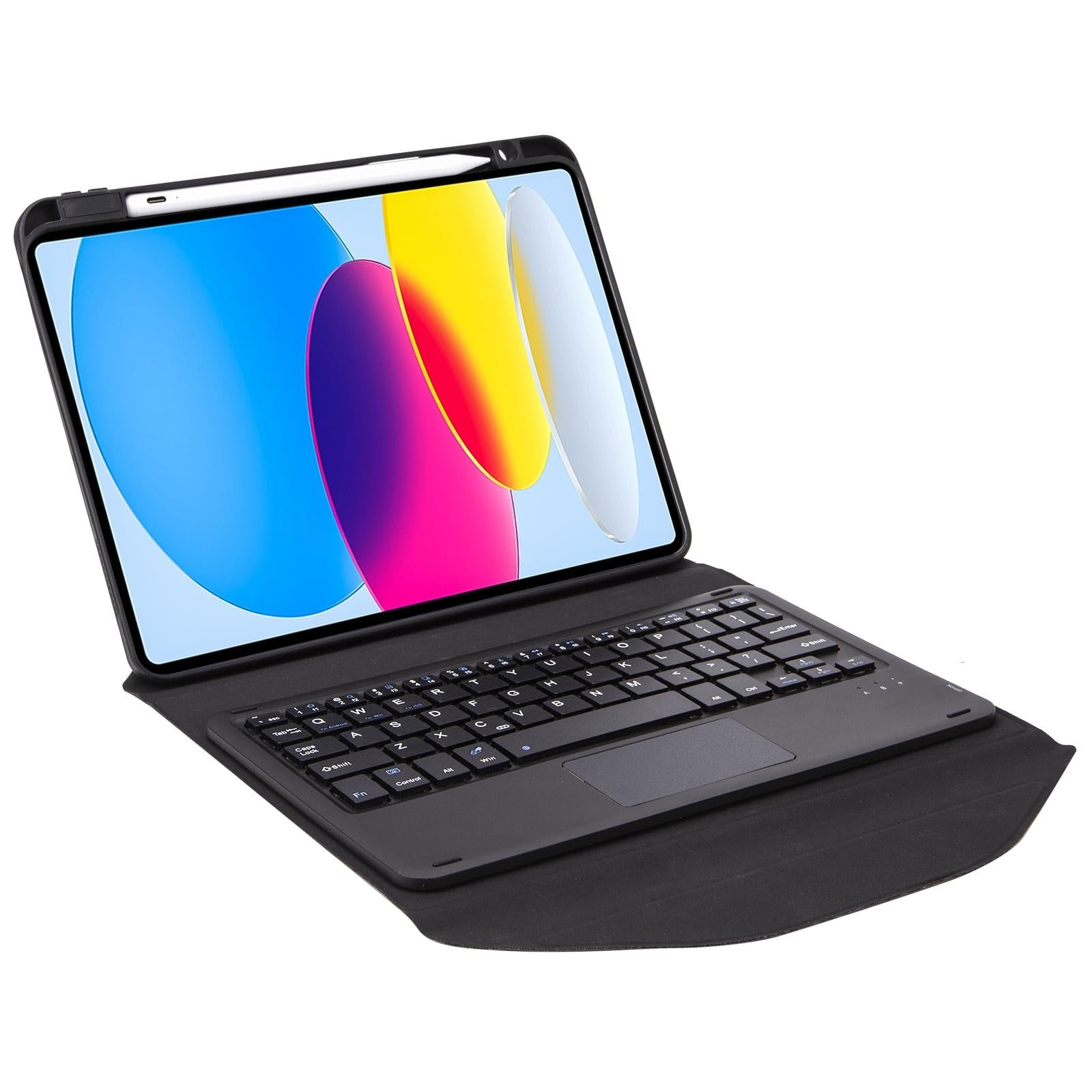 V562-C103575400ADE-202508290711-14 Bluetooth Keyboard Leather Tablet Case With Pen Slot And Touchpad - Green - Image 15