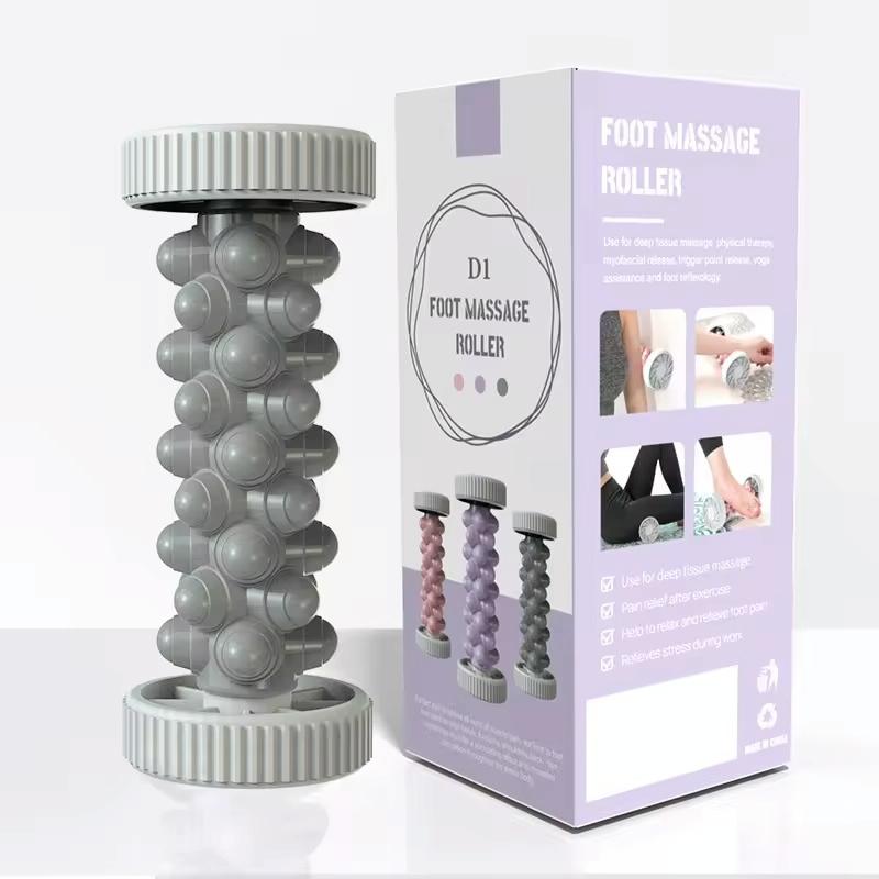 V562-C1038364060DBT-202508292304-00 Plantar Fascia Roller For Home Fitness Muscle Relaxation Tool - Gray - Image 1