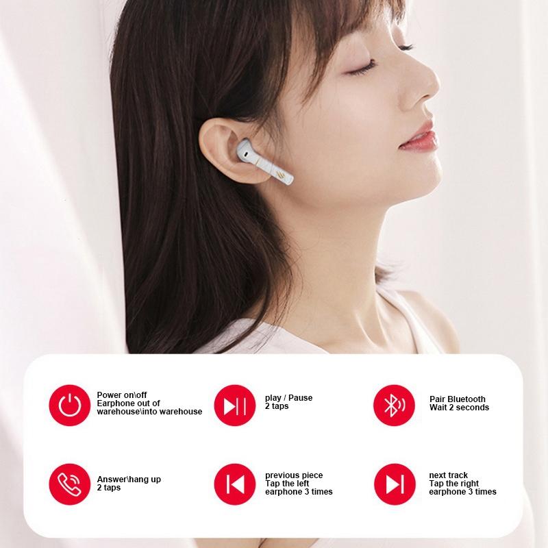 V562-C1049632060DBT-202508281246-03 Waterproof Touch Wireless Bluetooth Earphones - Z2 Plus - Red - Image 4
