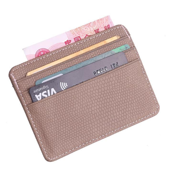 V562-C1094880950DBT-202508280455-01 Pu Rfid Card Holder with Lizard Pattern - Khaki - Image 2