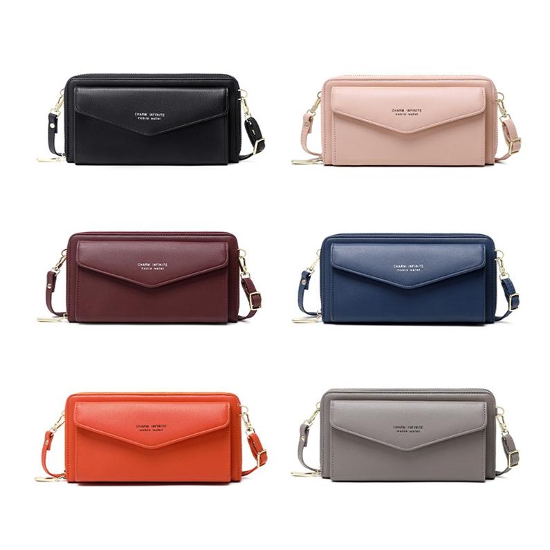 V562-C1098672060DBT-202508291220-02 Anti Theft Rfid Cross Body Phone Bag With Touch Screen - Red Wine - Image 3