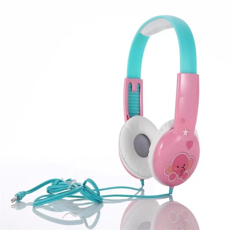 V562-D101726100AYS-202508292145-09 Portable Children'S Wired Headphones - Pink Green - Image 10