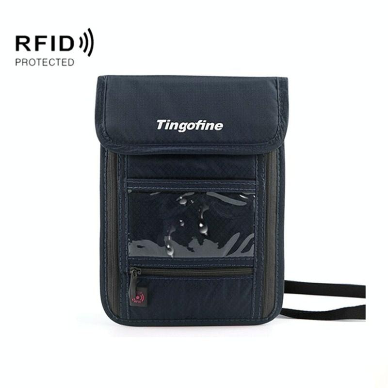 V562-D1039420450DBT-202508281630-00 Travel Document Bag with Rfid Blocking - 21x16cm - Iron Gray - Image 1