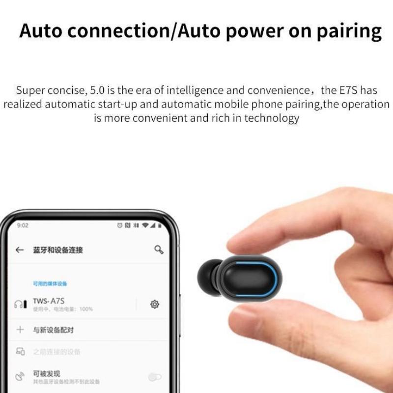 V562-D1052723060DBT-202508281645-03 Waterproof Tws Bluetooth 5.0 In-ear Headphones for Sports - Blue - Image 4