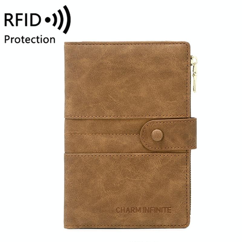 V562-D1061874060DBT-202508281126-00 Rfid-protected Multi-card Travel Document Pouch - Coffee - Image 1